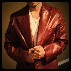 Vintage Leather Sport Jacket...DOPE AF!!